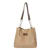 Bolsa Tote de Couro Sintético PU Estilo Coreano Feminina 2026 Nova Moda Versátil Grande Capacidade Ombro Único Bolsa de Axila Bolsa de Ombro Casual