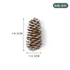 1-18cm Escama de Peixe Pinha Árvore de Natal Pinha Flor Seca Enfeites Decorações de Natal Material DIY Adereços para Fotos