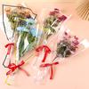 Papel de Embrulho para Flores Transparente Espesso Saco para Flores Dia dos Namorados Rosa Multiramos Conjunto de Sacos Embalados Venda Quente Transfronteiriça Buquê