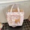 Bolsa de dolor transparente bidimensional para estudiante femenina, bolsa para cram school, bolsa de hombro linda y fresca para chica, bolso cruzado versátil para el trabajo, bolso cruzado para mujer