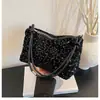 Bolso de Mujer Fresco y Sencillo 2025 Nueva Tendencia de Moda Bolso de Hombro Único Cruzado Casual Verano Popular Bolso de Mujer con Lentejuelas
