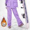 -20 graus em estoque calças de esqui outdoor à prova de vento masculino e feminino forradas de lã espessas para esqui de prancha simples e dupla quentes para escalada