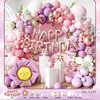 Decoración de Cumpleaños para Celebrante de Internet Set de Globos de Película de Aluminio Casa Nueva Dibujos Animados Habitación de Niños y Niñas Lugar de Disfraces Diseño del Lugar