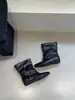 []2026 Otoño/Invierno Nuevas Botas de Tobillo de Punta con Tacón Oculto Hebilla Europea y Americana Botas de Moda Patchwork