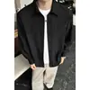 Chamarra tipo camisa americana moderna y elegante, camisa de lino para hombre de manga larga, estilo vintage holgado, estilo old money, para verano
