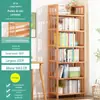 Estante de Livros Prateleira de Armazenamento Multicamadas de Chão para Casa Sala de Estar Estante para Estudantes Escritório Simples Montada na Parede Armazenamento Dormitório