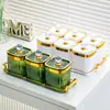Novo Recipiente Plástico Quadrado Selado de Alta Qualidade para Armazenamento de Alimentos para Grãos e Cereais, Pote Doméstico para Alimentos, Caixa de Armazenamento de Frutas Secas para Cozinha