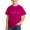 Camiseta Popular de Manga Corta con Estampado de Letras Transfronterizo para Hombres, Mujeres y Niños, Top de Marca Moderna Streetwear Deportivo de Algodón Puro, Ropa Infantil Moderna Estilo Ins para Estudiantes