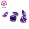 3A fertilizante cor quadrado 07# roxo azul 08# roxo profundo azul zircão 4*4mm_10*10mm zircão pedra nua atacado