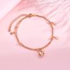 Pulseira de amor em prata de lei 925, dupla, temperamento coreano, estrelas, design minoritário, sensação de estrelas, joias femininas para Instagram, atacado