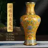 Cerámica Jingdezhen Esmalte Cloisonné Botella de Ciruelo de Colores Jarrón Cloisonné Hecho a Mano Botella de Vino Estilo Chino Decoración del Hogar Adornos