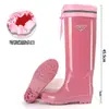 Botas de Chuva para Mulheres, Botas de Chuva da Moda, Novos Sapatos Aquáticos Tendência, Forradas com Lã de Inverno, Sola Grossa, Antiderrapantes, Impermeáveis, Botas de Borracha de Cano Longo com Solas Macias