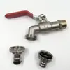 Grifo de apertura rápida mitad cobre y mitad zinc lavadora grifo engrosado pileta para trapeador mango largo boquilla de agua grifo al por mayor