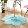 Alfombra de felpa blanca estilo europeo para sala de estar, con forma de flor de ciruelo, para invierno, para dormitorio, mesita de noche, de lana sintética