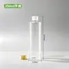 Botella de plástico transparente con tapa de aluminio de 10/20/50/100 ml para dispensar loción, botella pequeña para dispensar reactivo líquido