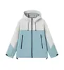 Chaqueta Cortavientos Larga de una Sola Capa Ropa de Trabajo Estampado Personalizado Logo Chaqueta a Prueba de Tres Elementos Ropa para Grupo al Aire Libre Bordar