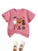 Estación Independiente de Lista de Deseos de Amazon Ropa Infantil Casual Cómoda Linterna de Calabaza Fantasma Gato Negro Murciélago Hoja de Arce Camiseta de Cuello Redondo de Manga Corta