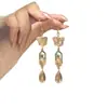 Nuevos Pendientes Estilo Chino Pendientes Largos Colgantes Pendientes para Disfraz Antiguo Hanfu Qipao Accesorios de Primavera Pendientes Gota de Agua Gancho Largo para Oreja