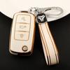 Adecuado para Funda Protectora de Llave de Coche Volkswagen Sagitar, Bora Cc Femenino, Magotan, Polo, Tanyue, Tuyue, Passat