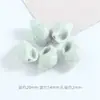 Accesorios para Pulseras DIY Material de Cuentas Coloridas Cuentas de Porcelana de Concha Agujero Recto Cuentas Cerámicas Lindas Material para Pulseras Collares