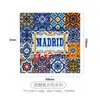 Porta-copos de cerâmica estilo mandala são antiderrapantes, resistentes ao calor, fáceis de limpar e apresentam designs de frutas frescas e florais.. Direto do fabricante, a personalização é suportada