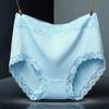 Ropa Interior de Belleza Matutina para Mujer Talla Grande Algodón Chica Gorda Encaje Cintura Alta Sexy Abdominal Cómoda Gorda Ropa Interior Japonesa