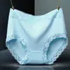 Roupa íntima Chenmei feminina plus size algodão menina cheinha renda cintura alta sexy modeladora de barriga confortável plus size estilo japonês
