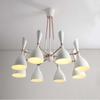 Lámpara de araña nórdica moderna minimalista para sala de estar, dormitorio, restaurante creativo personalizado, estilo artístico de moda, altavoz, lámparas LED