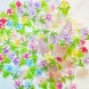 Itens Populares Transfronteiriços: Decorações de Unhas Artísticas Tulipa Cristal de Gelo, Flores Gradientes de Cinco Pétalas, Presilhas de Cabelo DIY, Brincos, Acessórios Atacado