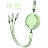 Cable de Datos de Carga Rápida Trenzado 5A Uno a Tres Cable de Carga para Regalo Impresión de Logotipo Personalizado Cable de Carga Tres en Uno Tipo-C