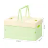Caja de Almacenamiento Plegable para Escritorio, Estante para Almacenamiento de Papelería Estudiantil, Artículos Varios, Cesta de Almacenamiento para Cosméticos, Cesta de Alto Valor