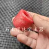 Chave de Fenda Vermelha Jade Frango Chave de Fenda Grande de Jade Chave de Fenda de Jade Anel Grande Alargado de Jade Joia de Jade para Homens e Mulheres