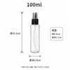 Frasco Borrifador Transparente para Pet com Ombro Reto em Estoque, Frasco Borrifador Hidratante de Grau Alimentício, Frasco Borrifador para Álcool e Perfume para Dispensar, Uso de Frasco Vazio