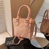 Bolso de mano con textura de alta gama para mujer, nueva moda 2025, bolso de hombro tipo cubo, bandolera sencilla