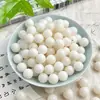 Raíz de Bodhi Blanca Natural Cuentas Sueltas Cuentas Budistas Wenwan Hecho a Mano DIY Pulsera de Semillas de Bodhi Pulsera para Jugar Materiales para Cuentas