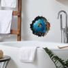 Calcomanía de Pared Tortuga Marina Pared Rota Decorativa Sala de Estar Entrada Dormitorio Comedor Autoadhesiva Pintura Removible PVC Calcomanía de Pared