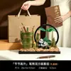 Beihanmei Pintura de Areia Movediça Trazendo Boa Sorte Porta-Canetas Criativo Ornamento para Entrada e Decoração de Escritório, Presente de Formatura para Professor
