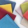 Suministro Directo del Fabricante Tela para Cojín de Asiento de Sofá Lino Cepillado Tela para Funda de Sofá Tela para Cojín Decorativo Tela para Mantel Tela para Tapicería