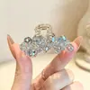 Nuevo Clip de Garra Pequeña de Cristal Full Diamante de Lujo 2026, Pinza Lateral de Tiburón de Moda y de Gama Alta para el Cabello de Princesa