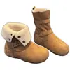 Botas de Nieve con Suela Gruesa para Aumentar la Altura para Mujer 2026 Nuevo Estilo Invierno Elegantes Versátiles Más Vendidas Zapatos Engrosados con Felpa Zapatos Cálidos de Algodón