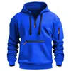 Sudadera deportiva con capucha para hombre, de corte holgado, para otoño e invierno, novedad transfronteriza, chaqueta casual de manga larga con bolsillos