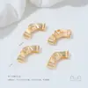 Chapado en Oro de 14K Lazo Cepillado Cinta de Satén con Cuentas Tira de Papel Brillante Nudo Separador Accesorios para Joyería DIY
