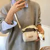 Bolsa Peluda de Otoño e Invierno Bolsa Cilíndrica Portátil de Dibujos Animados Estilo Girly Moda Bolso de Teléfono Móvil de un Hombro Moda Coreana Bolso de Felpa de Moda Tendencia