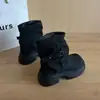 Botas Femininas Estilo Martin 2026 Outono Novo Estilo Botas para Calça de Sarja Sola Grossa Mais Vendidas Botas Curtas Botas Femininas Melade Franzidas Botas Emagrecedoras