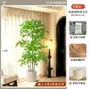 2026 Planta Verde Artificial Nandina Planta em Vaso Alto Padrão Luxo Leve Decorativa para Chão de Sala de Estar Flor Árvore Artificial Grande