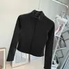 Chaqueta de Tenis para Mujer, Chaqueta de Yoga, Top Fitness para Correr y Senderismo, Cremallera Completa, Cuello Alto, Corte Ajustado, Ropa Fitness Adelgazante para Mujer