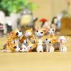 Artesanato ornamentos musgo micro paisagem gato queijo boneca mão garrafa ecológica decoração boneca 9 5 cor atacado