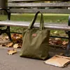 Bolso de Hombro Personalizado Verde Oliva, Bolso de Mano de Gran Capacidad, Bolso de Lona Simple Versátil, Bolso de Lona de Nicho