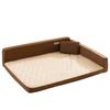 Cama acolchada de cuatro estaciones con bloques de color para perros grandes, con espacio amplio y respaldo, Cama para perros, Colchoneta para perros, Sofá para perros, Colchoneta para perros Golden Retriever