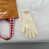 Pedido Coreano~Guantes de Punto sin Dedos de Lana para Pantalla Táctil de Color Sólido, Estilo Coreano Otoño e Invierno, Cálidos para Ciclismo para Mujer